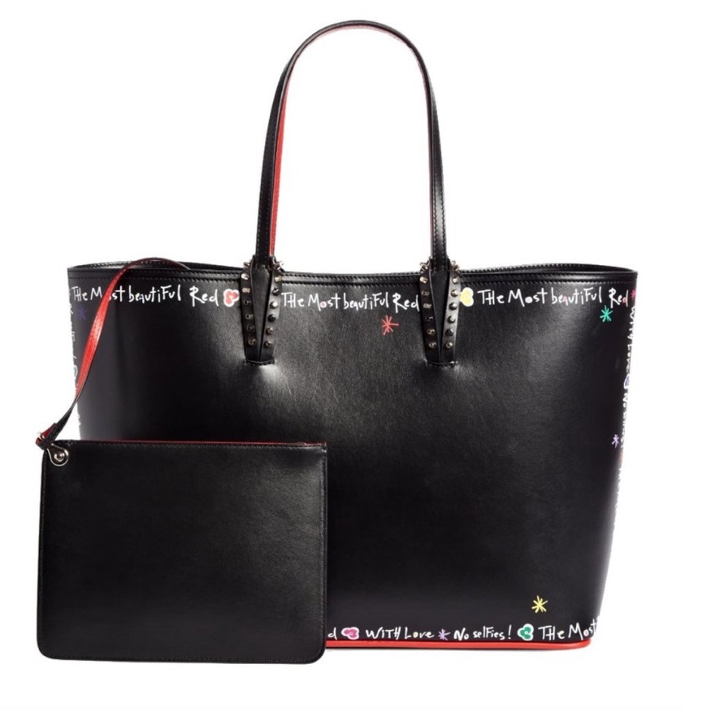 CHRISTIAN LOUBOUTIN LARGE CABATA LEATHER TOTE NWT!